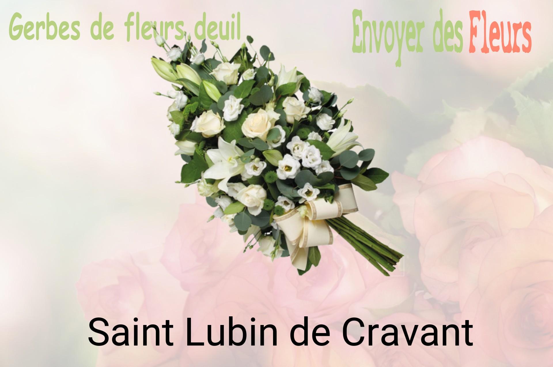 Gerbe de fleurs de deuil livrée à Saint-Lubin-de-Cravant